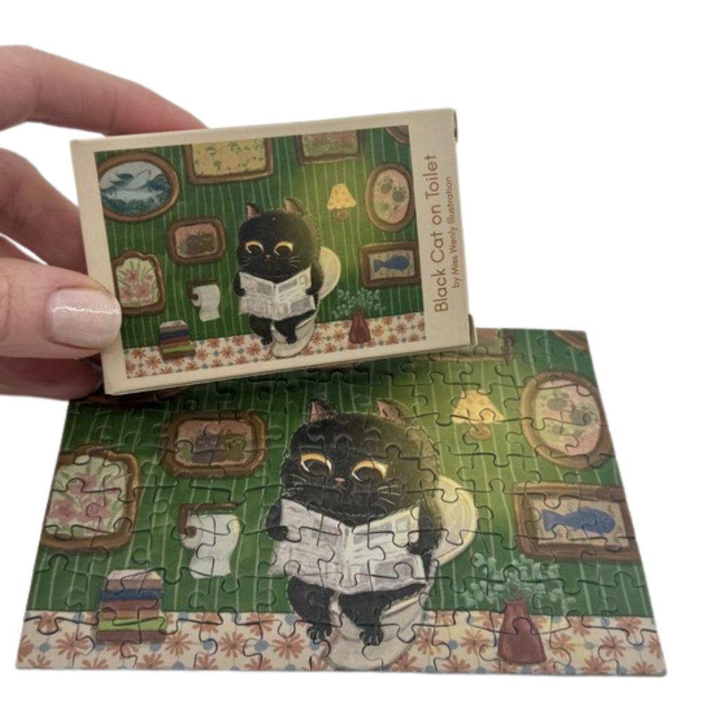 Black Cat on The Toilet (Micro 99 pcs)