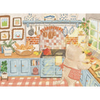 The Puzzle Collab Cat in The Kitchen 99 Piece Micro Puzzle