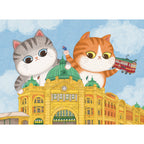 The Flinders Street Station and Cats (500 pcs)